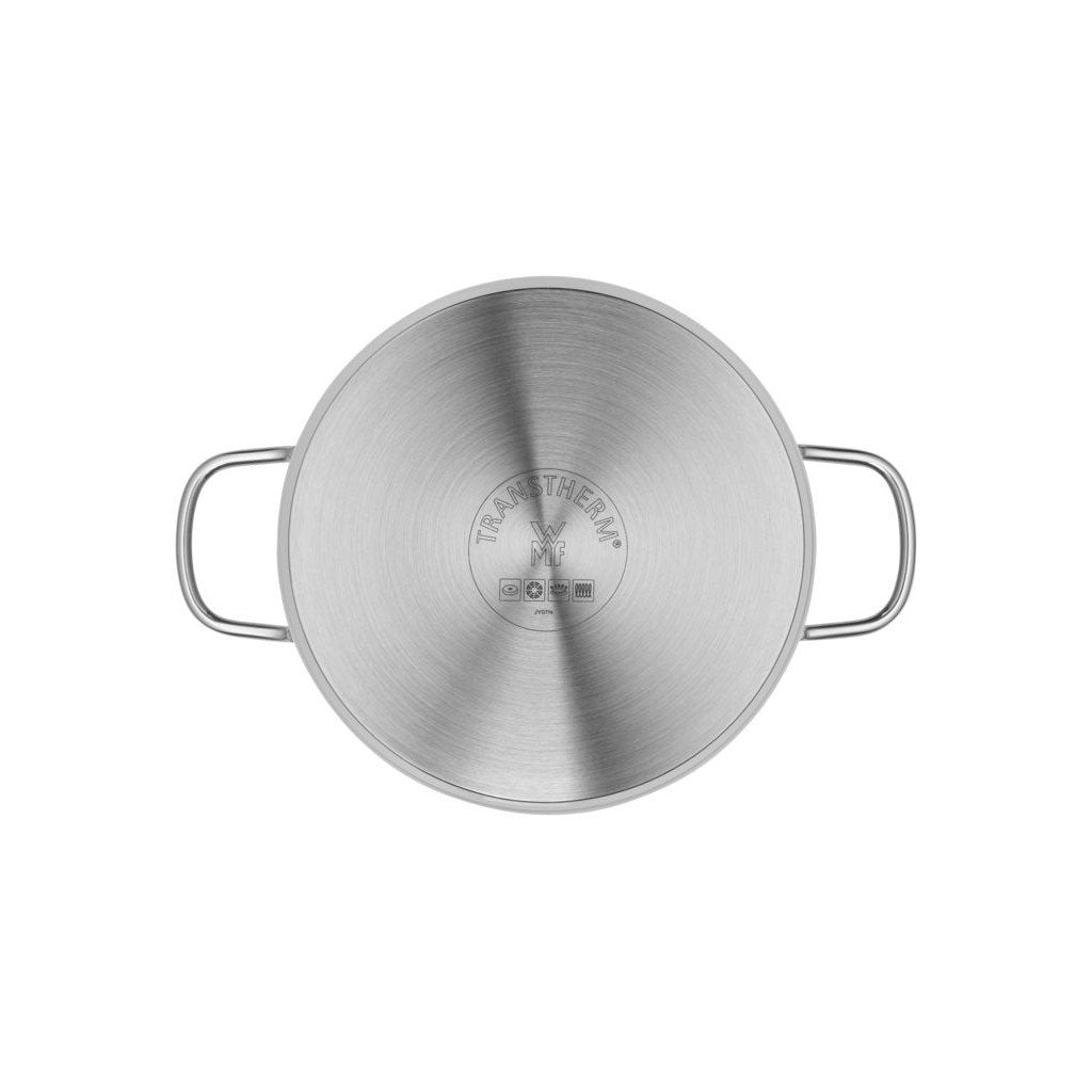 Conjunto de Panelas WMF Inox Cromargan® – 5 Peças Premium com Tampas de Vidro