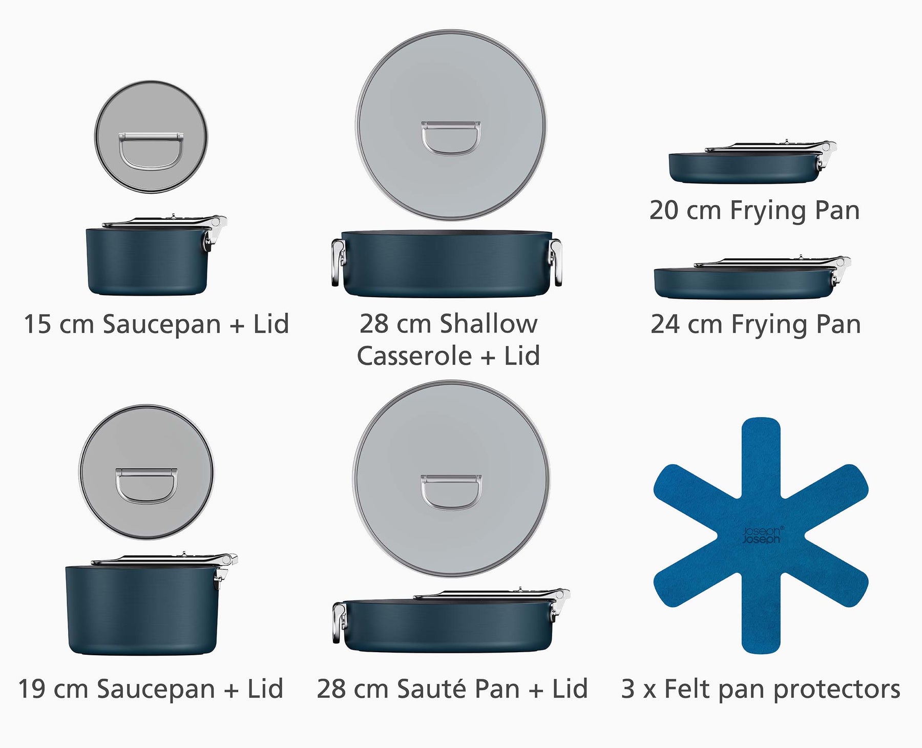 Space Steel Premium Collection™ – Conjunto Completo com Cabos Dobráveis