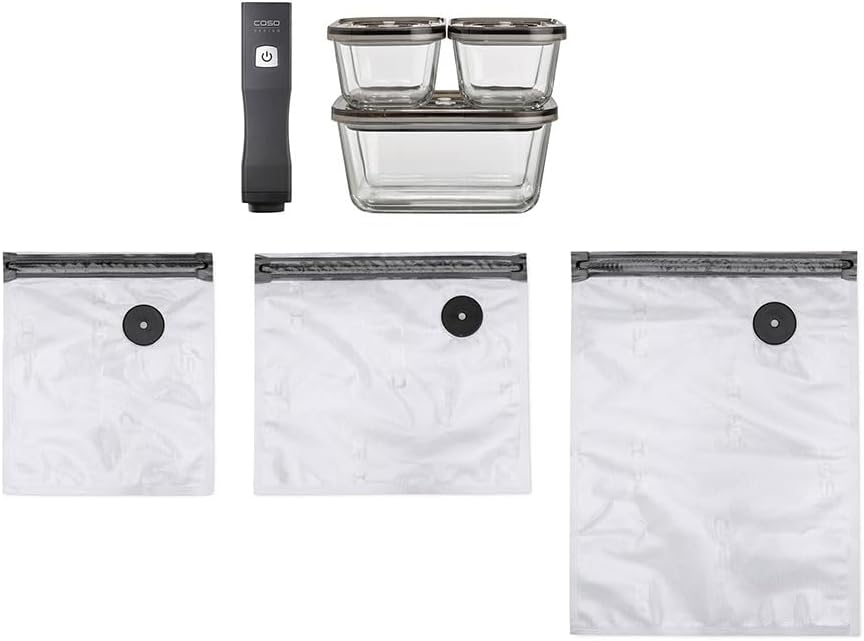 CASO Vacu OneTouch™ – Kit Portátil de Seladora a Vácuo