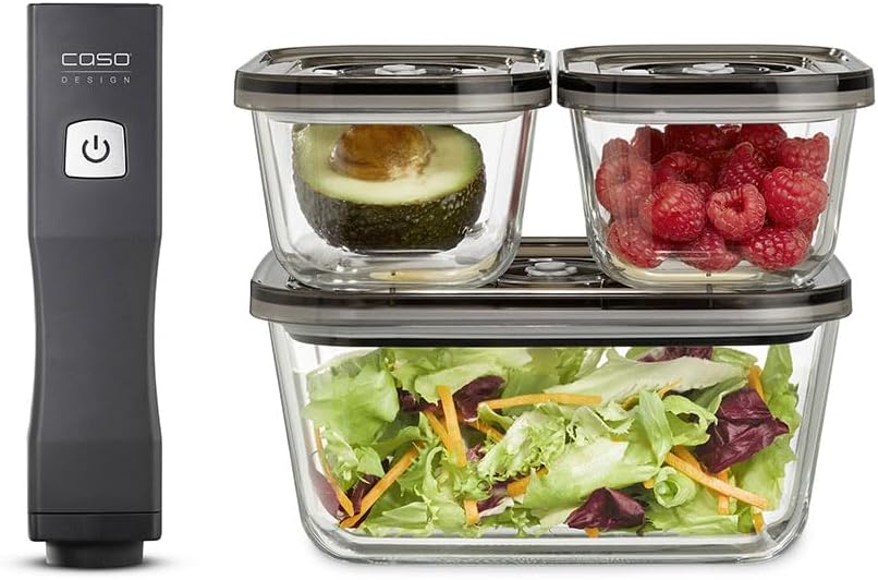 CASO Vacu OneTouch™ – Kit Portátil de Seladora a Vácuo