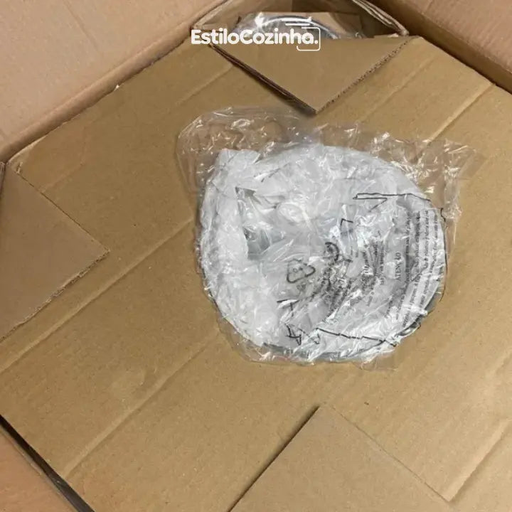 Rechaud Giratório Com 6 Compartimentos Aço Inox E Vidro 52cm + kit 100 velas para Rechaud