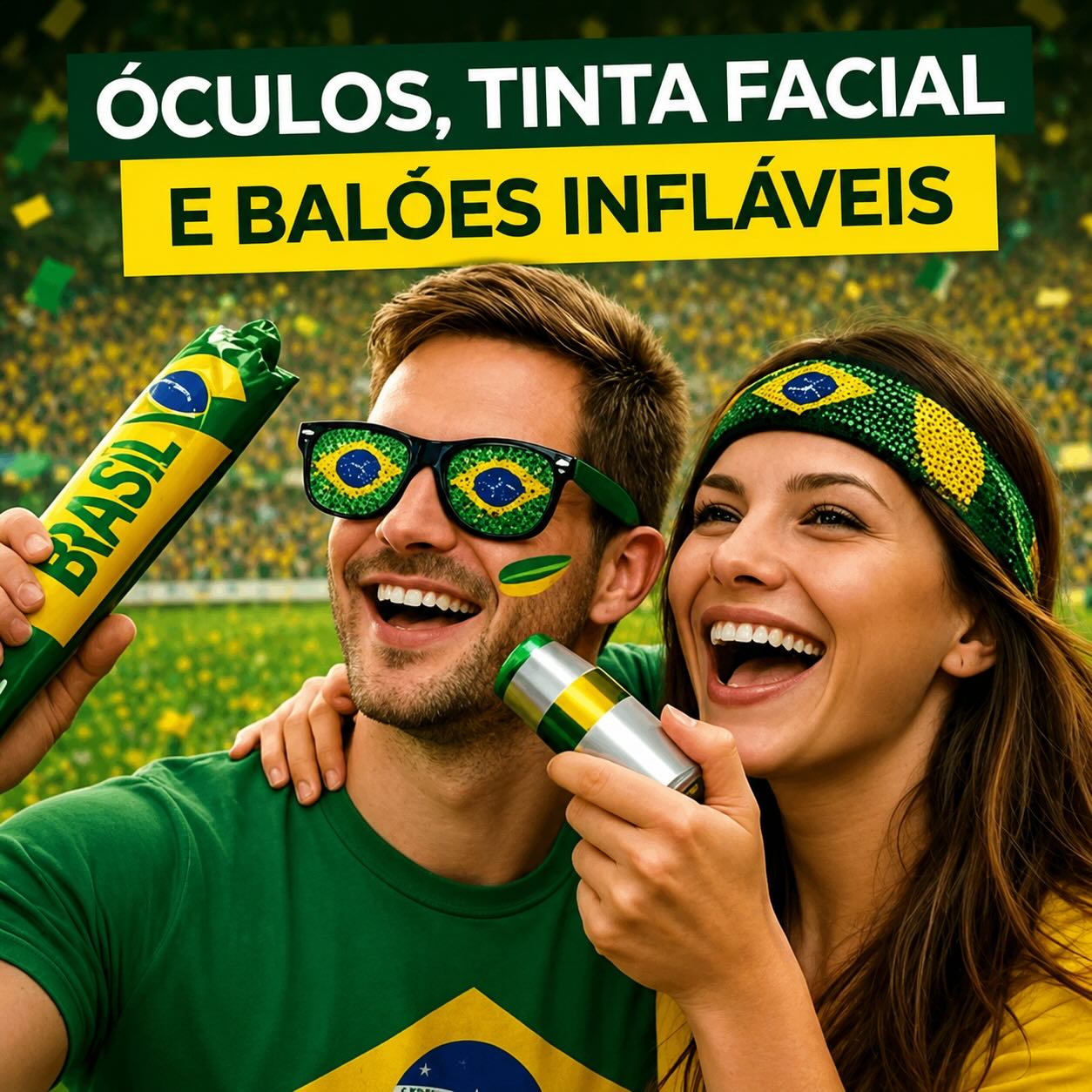 KIT Torcedor Brasil - 12 Peças + BRINDE EXCLUSIVO