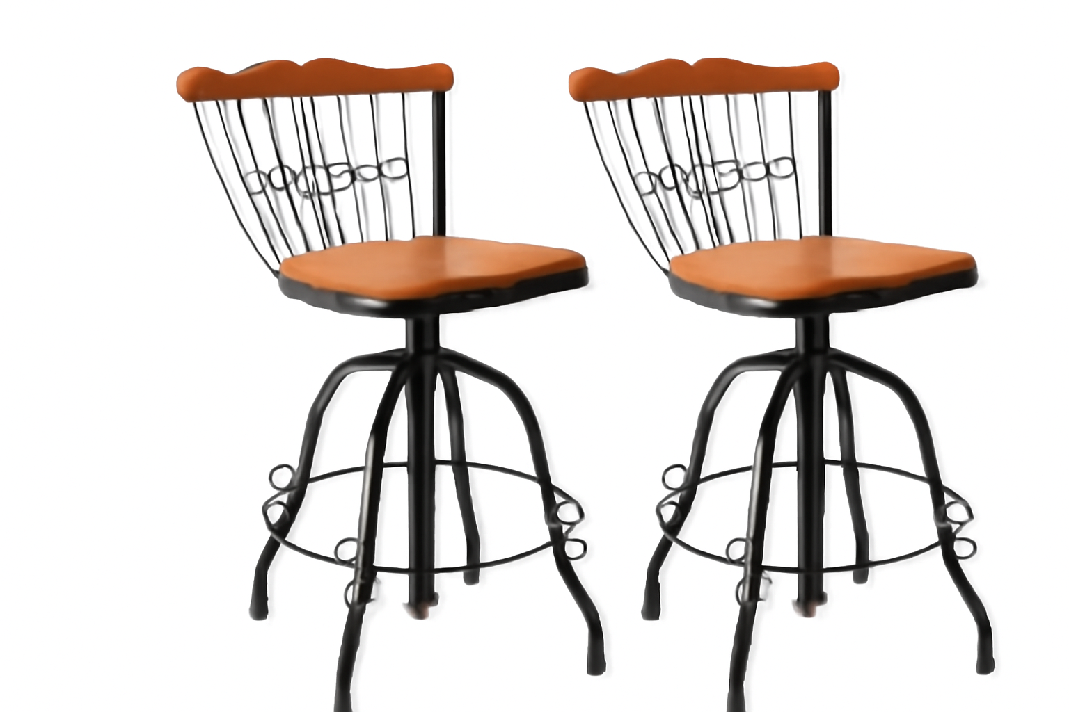 Kit 2 Banqueta Bistrô Regulável E Giratória Para Cozinha Americana