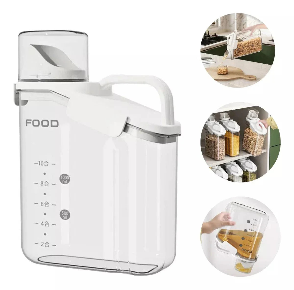 SaveFood™ Dispenser de Vidro para Alimentos