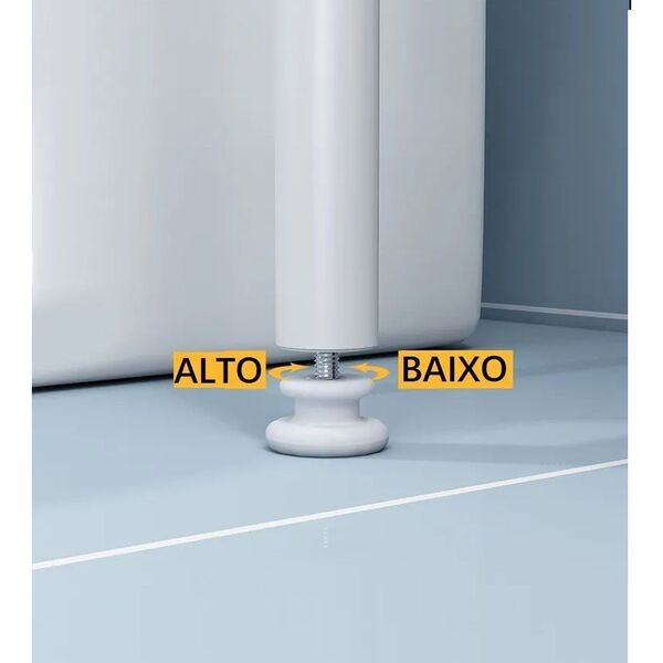 Estante Organizadora para Banheiro e Lavanderia em Aço - 3 Níveis