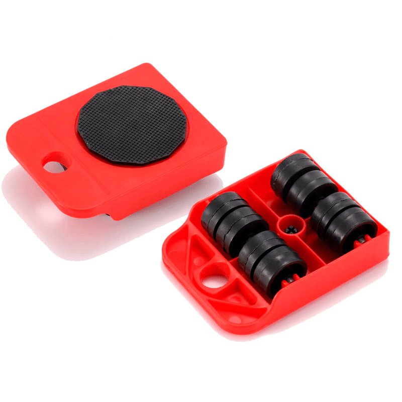 Kit Levantador De Móveis Com Rodinhas 5 Peças