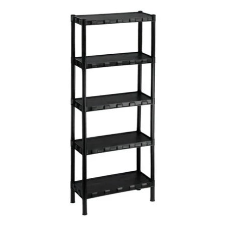 KIT 2 Estante com 5 Prateleira Organizadora de Plástico Modular Multiuso para Cozinha e Quarto