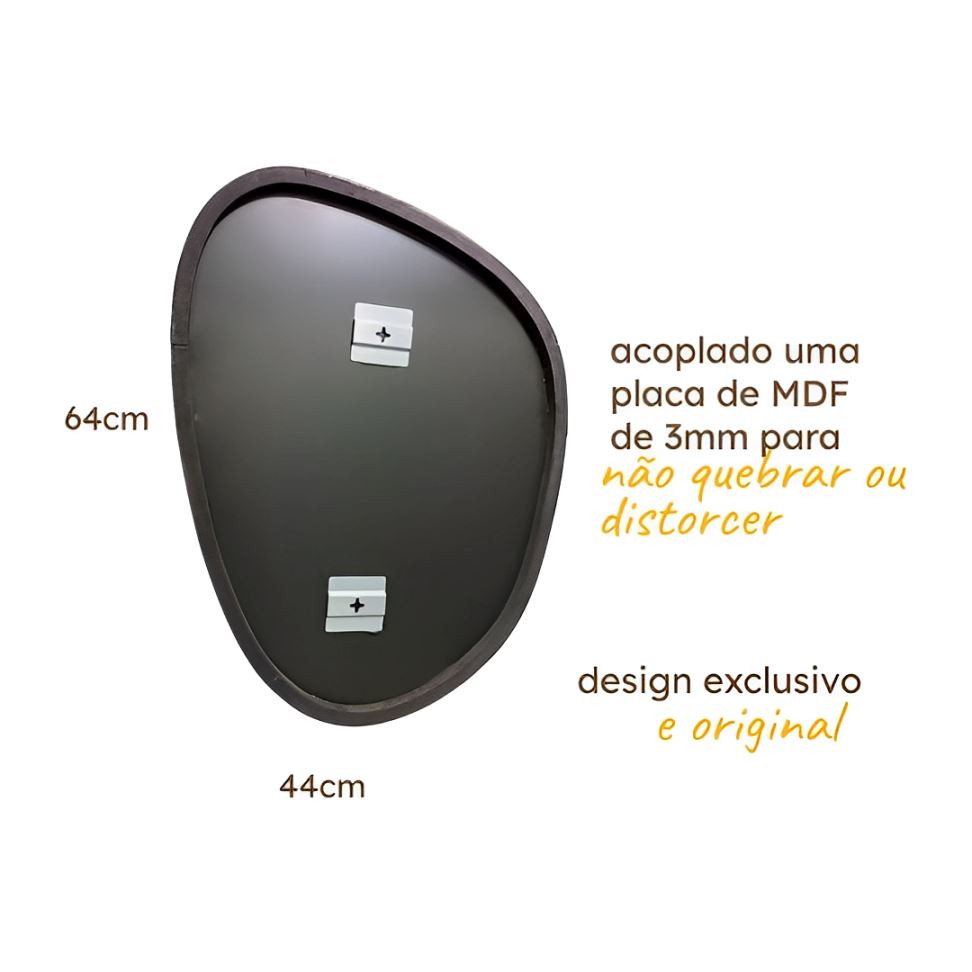 Espelho Decorativo Orgânico de Parede