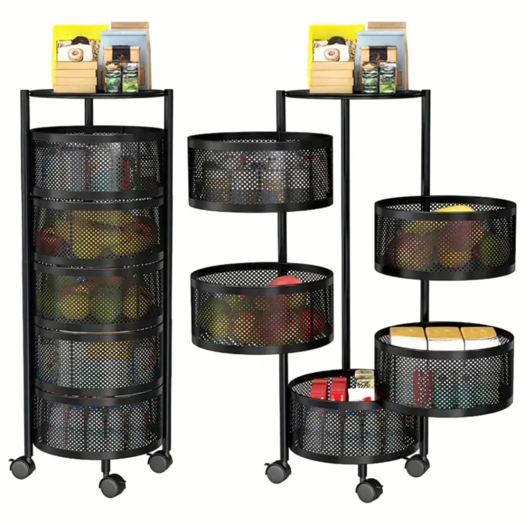 Fruteira Giratória com Rodinhas