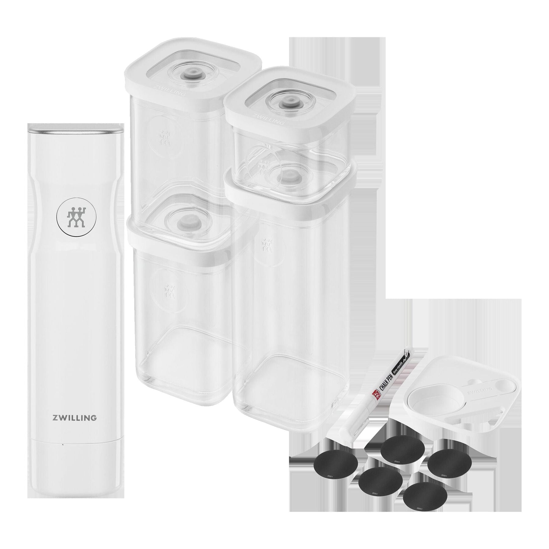 FRESH & SAVE CUBE S / 7 peças, branco transparente