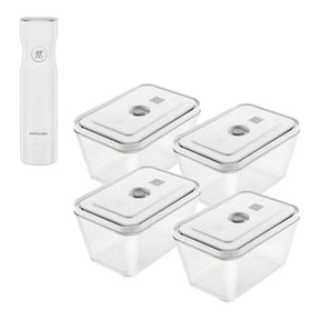 Fresh & Save SmartBox™ bomba de vácuo + 4 caixas L, 5 peças, vidro