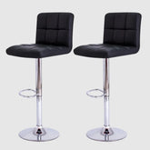 Kit 2 Banqueta Gomos Pretas Cozinha