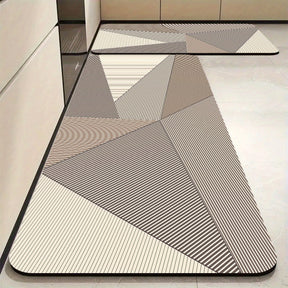 Tapete Minimalista Escandinavo Velvet Antiderrapante e Absorvente