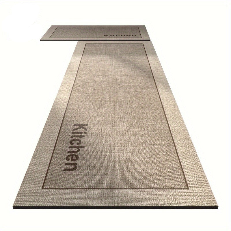 Tapete Para Cozinha Antiderrapante Couro Sintético Kitchen