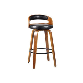 Kit 4 Banquetas para Cozinha Altas Giratórias Madeira Roma