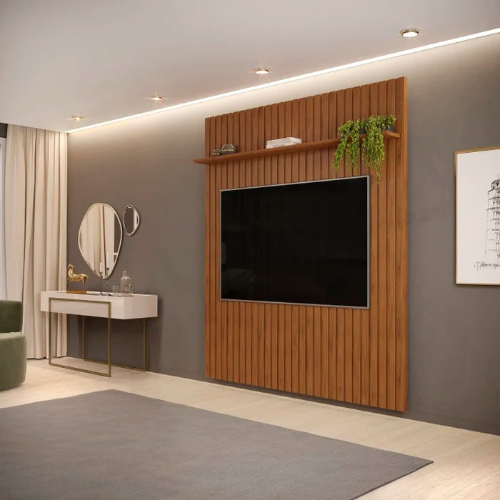 Painel para TV até 65 Polegadas Ripado 240x183cm |BLACKFRIDAY|