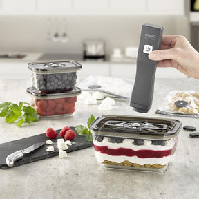 CASO Vacu OneTouch™ – Kit Portátil de Seladora a Vácuo