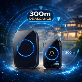 Campainha Inteligente Sem Fio Impermeável | Alcance 300m e 38 Toques