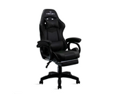 Cadeira Gamer Preto Reclinável Com Apoio Pés