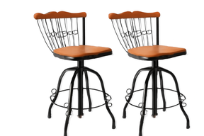 Kit 2 Banqueta Bistrô Regulável E Giratória Para Cozinha Americana