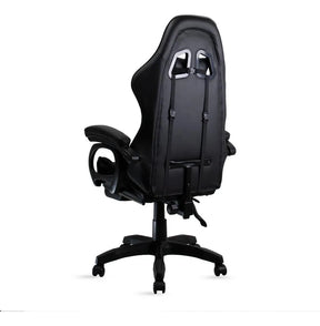 Cadeira Gamer Preto Reclinável Com Apoio Pés