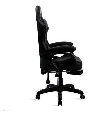 Cadeira Gamer Preto Reclinável Com Apoio Pés