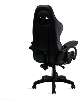 Cadeira Gamer Preto Reclinável Com Apoio Pés