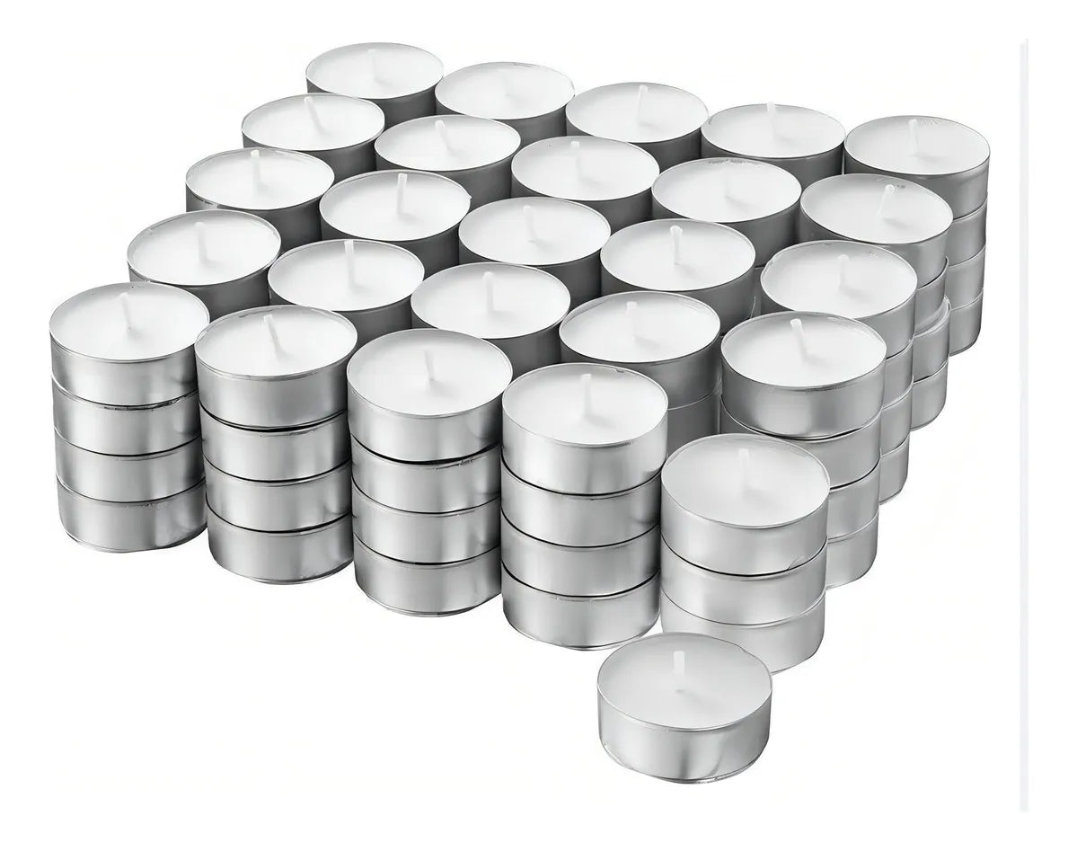 Rechaud Giratório Com 6 Compartimentos Aço Inox E Vidro 52cm + kit 100 velas para Rechaud