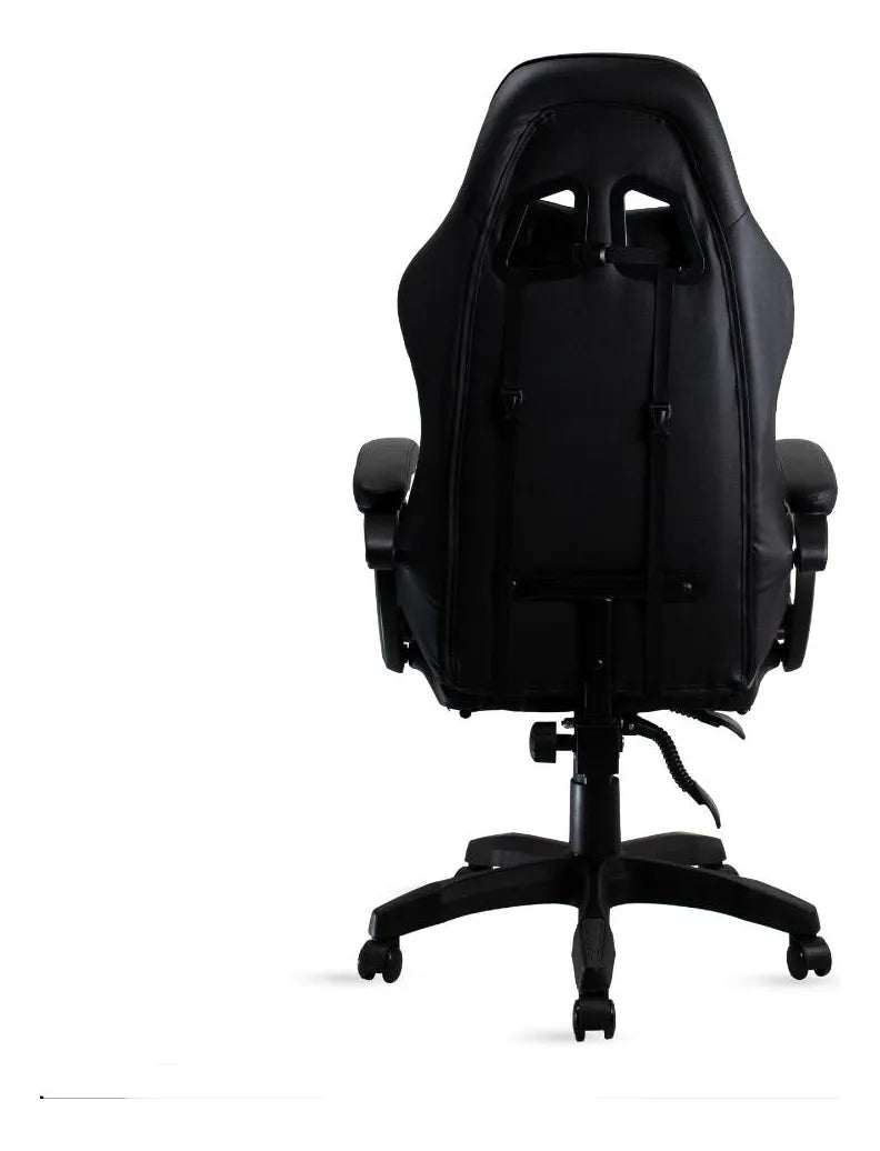 Cadeira Gamer Preto Reclinável Com Apoio Pés