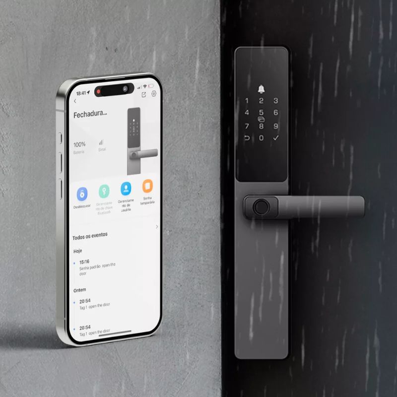 Fechadura inteligente com impressão digital DL05