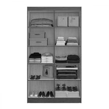 Guarda-roupa Solteiro 4 Portas Sion 8 Prateleiras - BLACK FRIDAY