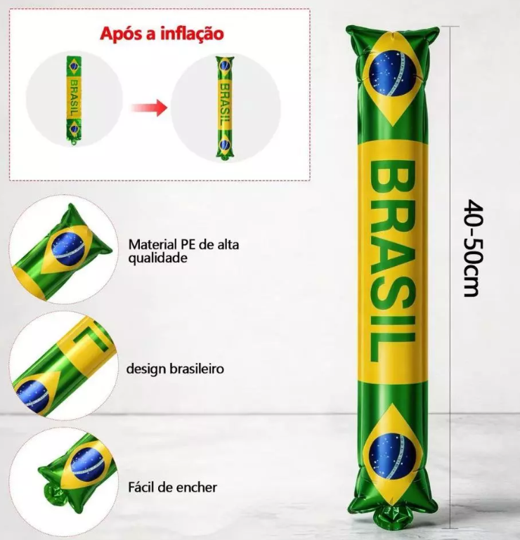 KIT Torcedor Brasil - 12 Peças + BRINDE EXCLUSIVO