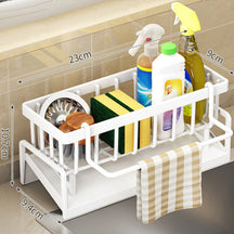 Suporte para Utensílios de Cozinha Auto-Drenagem
