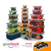 Goodlock™ - Kit 24 Potes Herméticos de Vidro  + (Brindes Exclusivos)