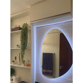 Espelho Orgânico com LED À PILHA