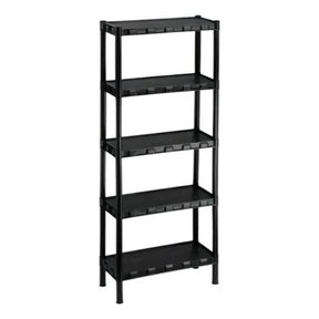 KIT 2 Estante com 5 Prateleira Organizadora de Plástico Modular Multiuso para Cozinha e Quarto