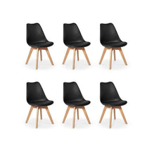 Kit 6 Cadeiras Eames Wood Leda Design