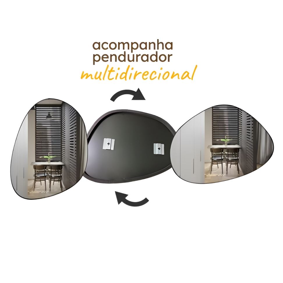 Espelho Decorativo Orgânico de Parede