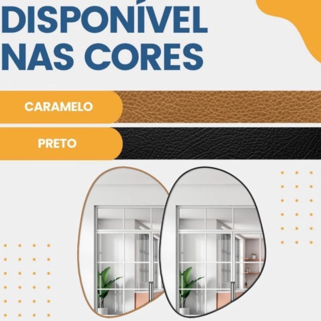 Espelho Decorativo Orgânico de Parede