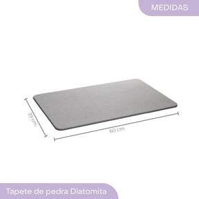 Tapete de Pedra Diatomita para Banheiro