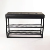 Sapateira Banco Sion Duo - Estofado Preto