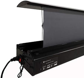 Tela de Projeção Elétrica Floor Rising Premium™ | 100” a 120” Retrátil, Motorizada e Portátil