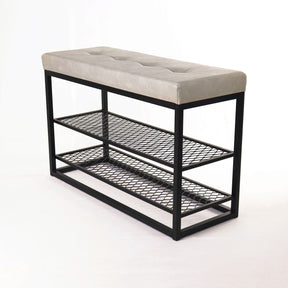Sapateira Banco Sion Duo - Estofado Cinza