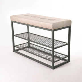 Sapateira Banco Sion Duo - Estofado Cinza