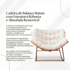 Poltrona de Balanço Homi com Estofado Removível